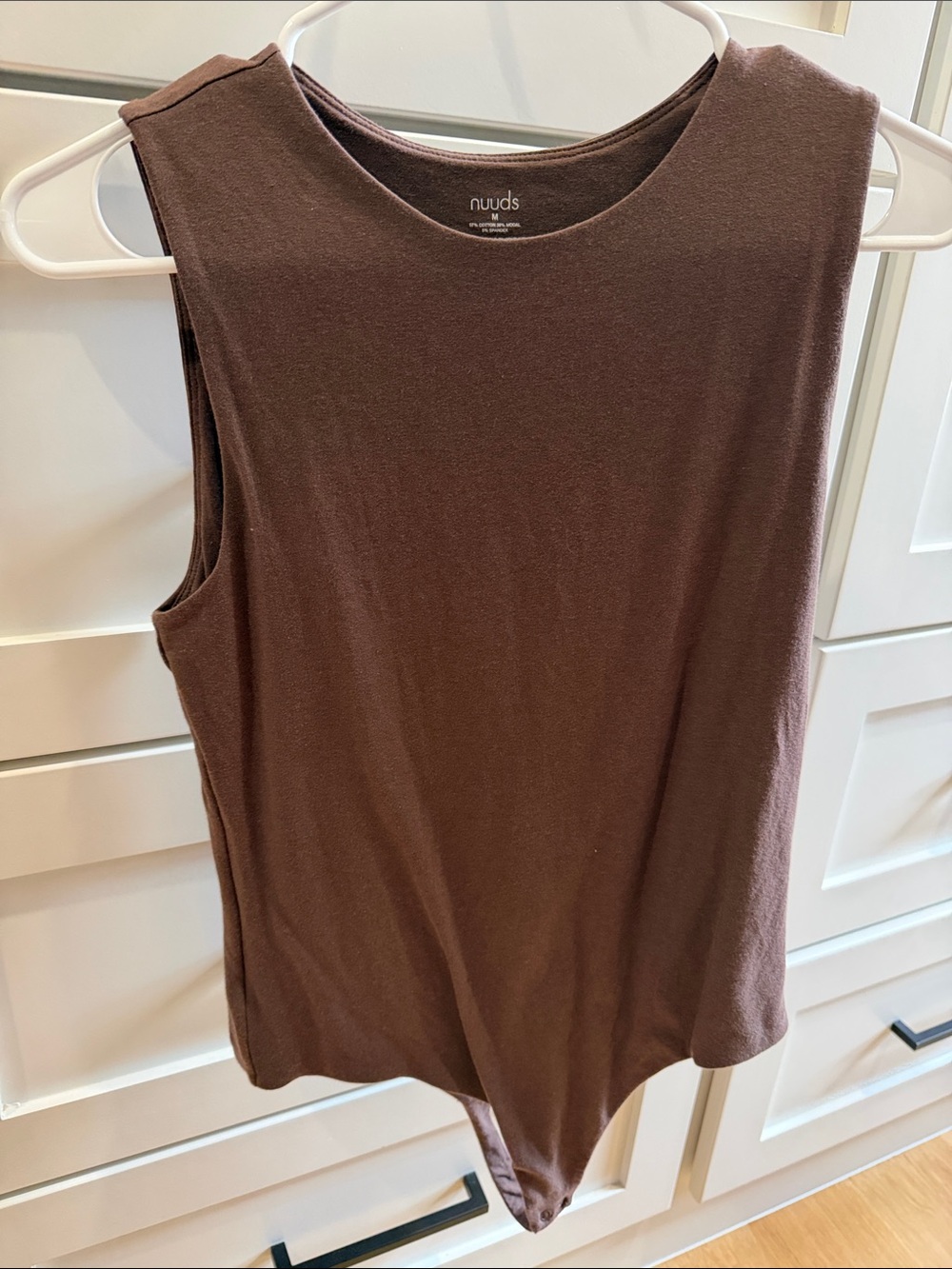 nuuds Coffee Sleeveless Bodysuit